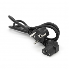 Кабель питания Schuko угловой PC-186A CEE7 / 7-C13, 1.2M, 0.75mm, евровилка под 90 градусов, OEM