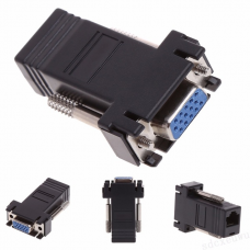 Пассивный удлинитель (B) VGA, RJ-45 to VGA(female)