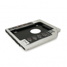 Адаптер подключения HDD 2.5'' 9.5 mm в отсеке привода ноутбука SATA / mSATA (HDC-25), корпус aluminum+plastic, Blister