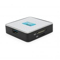 Кардридер универсальный USB 3.0 HDH-939 SD / MMC / MS / TF / M2, USB2.0, White, Блистер