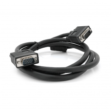 Кабель Merlion VGA 1.5m, male to male (тато-тато), 1 ферит, чорний, Пакет