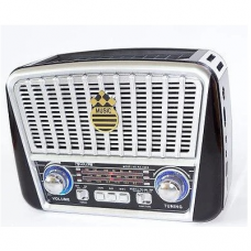 Радиоприемник GOLON RX-456S, LED, 3W, FM радио, Входы microSD, USB, AUX, корпус пластмасс, Black / Red, BOX