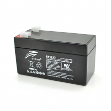 Аккумуляторная батарея AGM RITAR RT1213, Black Case, 12V 1.3Ah ( 98 х 44 х 53 (59) ), 0.9kg