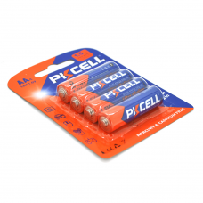 Батарейка щелочная PKCELL 1.5V AA / LR6, 4 штуки в блистере цена за блистер