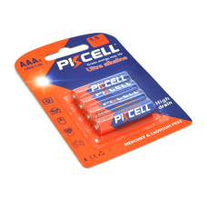 Батарейка щелочная PKCELL 1.5V AAA / LR03, 4 штуки в блистере