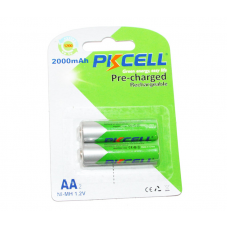 Аккумулятор PKCELL 1.2V AA 2000mAh NiMH Already Charged, 2 штуки в блистере цена за блистер