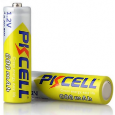 Аккумулятор PKCELL 1.2V AA 600mAh NiMH Rechargeable Battery, 2 штуки в блистере цена за блистер