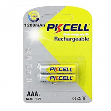 Аккумулятор PKCELL 1.2V AAA 1200mAh NiMH Rechargeable Battery, 2 штуки в блистере цена за блистер