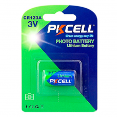 Батарейка литиевая PKCELL 3V CR123A Lithium Manganese Battery цена за блист