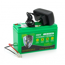 Аккумуляторная батарея литиевая 12 V 14A с элементами Li-ion 18650 (150X65X94) вес 0,966 кг + зарядное устройство 12,6V 2A