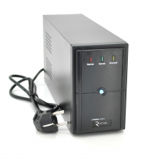 ДБЖ Ritar E-RTM650L-U (390W) ELF-L, LED, AVR, 2st, USB, 2xSCHUKO socket, 1x12V7Ah, metal Case