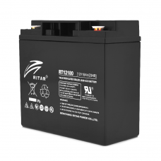 Аккумуляторная батарея AGM RITAR RT12180B, Black Case, 12V 18.0Ah (181х77х167 )