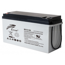 Аккумуляторная батарея AGM RITAR DC12-150, Gray Case, 12V 150Ah (483х170х241), 44 kg