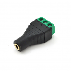Гнездо для подключения miniJack 3.5" Stereo (3 контакта) с клеммами под кабель