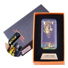 Электроимпульсная зажигалка в подарочной коробке Wolfs Rain HL-116-3