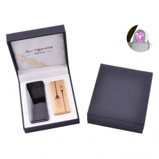 Электроимпульсная зажигалка в подарочной коробке Arc Cigarette HL-107 Black
