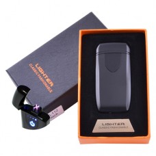 Электроимпульсная зажигалка в подарочной коробке Lighter HL-112 Black