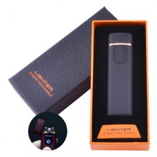 Электроимпульсная зажигалка в подарочной коробке LIGHTER HL-70 Black