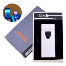 Электроимпульсная зажигалка в подарочной коробке LIGHTER HL-131 Silver