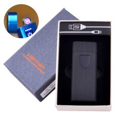 Электроимпульсная зажигалка в подарочной коробке LIGHTER HL-131 Black матовая
