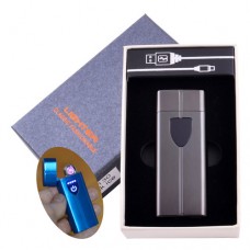 Электроимпульсная зажигалка в подарочной коробке LIGHTER HL-130 Black