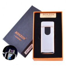 Электроимпульсная зажигалка в подарочной коробке Lighter 5009 Silver