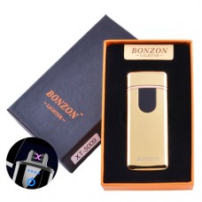 Электроимпульсная зажигалка в подарочной коробке Lighter 5009 Gold