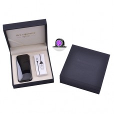 Электроимпульсная зажигалка в подарочной коробке Lighter 5007 Black