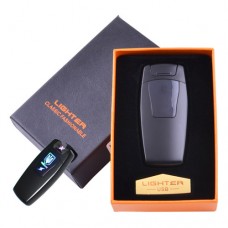 Электроимпульсная зажигалка в подарочной коробке Украина HL-105 Black