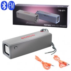 Bluetooth-колонка TG271, Long-play, speakerphone, радио, grey