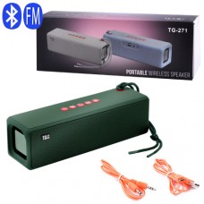 Bluetooth-колонка TG271, Long-play, speakerphone, радио, green