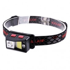 Фонарь налобный SL09-1L2+COB +LED (Red+Green+Blue),  ЗУ Type-C, датчик движения, встроенный аккумулятор, магнит, подвес