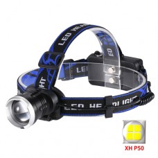 Фонарь налобный BL-T24-P50, ULTRA BRITE, ЗУ micro USB, 2х18650, zoom
