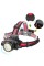 Фонарь налобный WT01-T6+COB, 2x18650, ЗУ micro USB, zoom, Box
