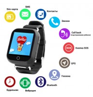 Smart часы детские с GPS Q100, Sim card