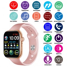Apl Watch Series 6 M442, 44mm Aluminium, беспроводная зарядка, 2 ремешка, pink