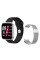 Smart Watch T99S, голосовой вызов, два браслета, silver