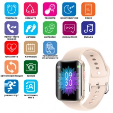 Smart Watch T68, температура тела, голосовой вызов, gold