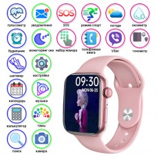 Smart Watch i12, Aluminium, Viber, голосовой вызов, pink