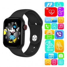 Smart Watch Series 6 M443, 44mm Aluminium, Viber, беспроводная зарядка, black