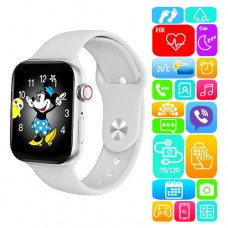 Smart Watch Series 6 M443, 44mm Aluminium, Viber, беспроводная зарядка, silver
