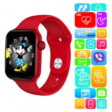 Smart Watch Series 6 M443, 44mm Aluminium, Viber, беспроводная зарядка, red