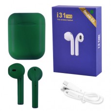 Беспроводные наушники i31 5.0 с кейсом, green