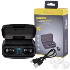 Беспроводные наушники OudioBop OD-BT011 с кейсом, индикация заряда, black