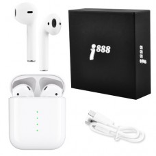 Беспроводные наушники i888 5.0 с кейсом, white