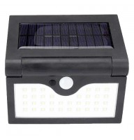 Настенный уличный светильник SH-090A-34SMD, 1x18650, PIR+CDS, солнечная батарея