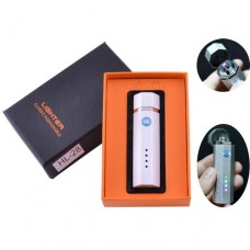 Электроимпульсная зажигалка в подарочной упаковке Lighter HL-28 White