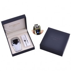 Электроимпульсная зажигалка в подарочной упаковке ArcCigarette HL-39 Silver